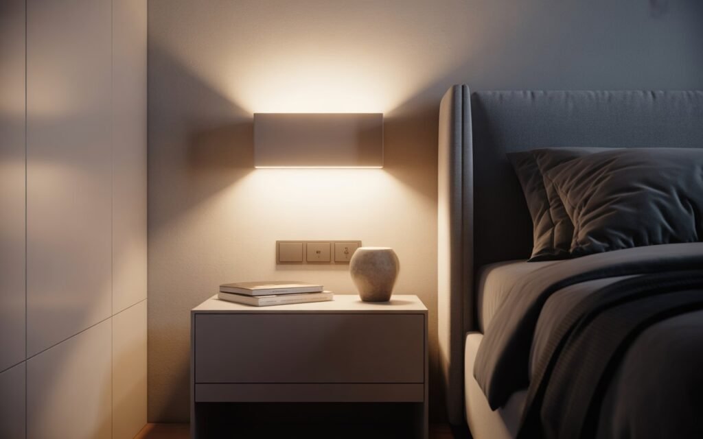 wall sconce lighting for bedside setup