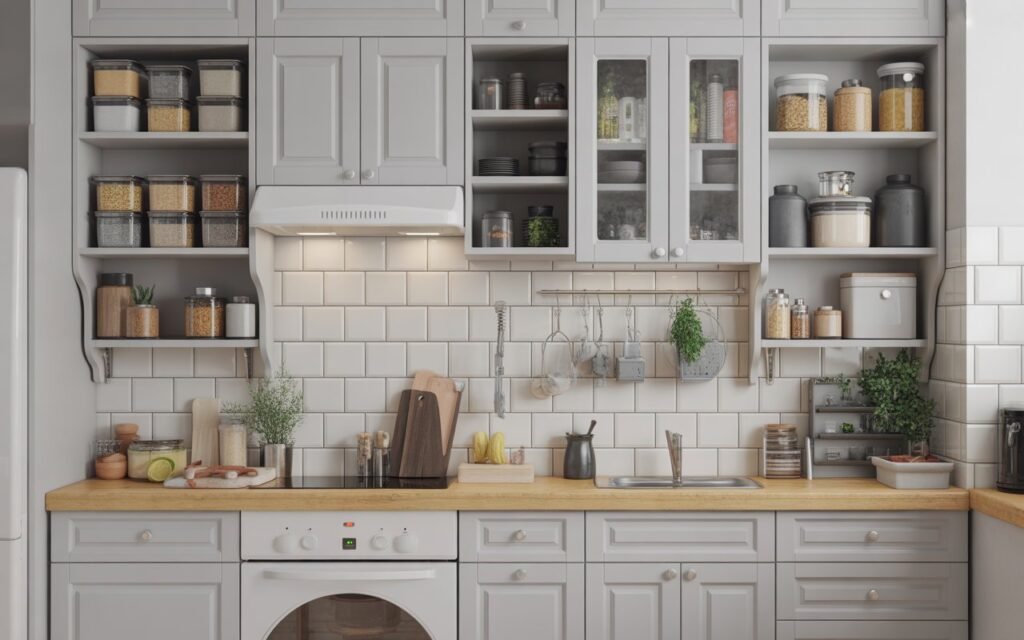 kitchen cabinet storage ideas for small apartment