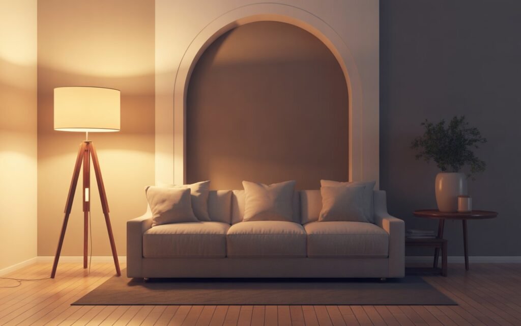 tripod floor lamp modern interior
