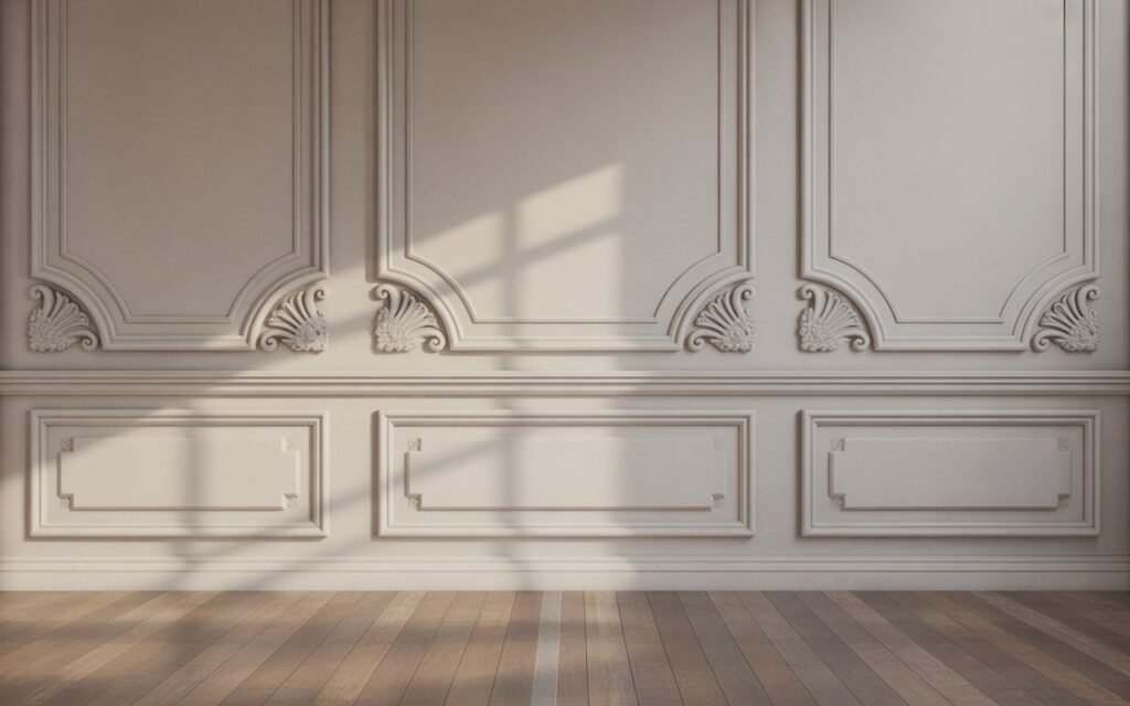 vintage wall molding decor